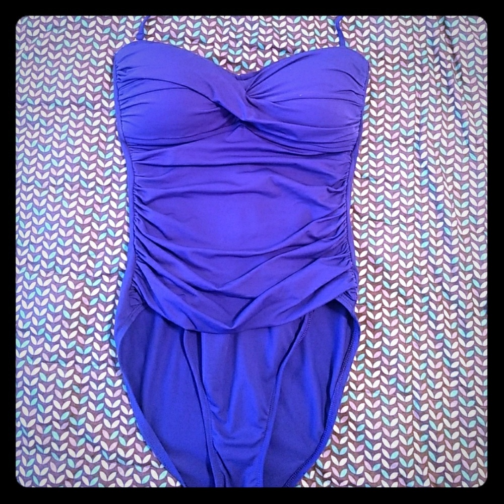 Blue One Piece Swimsuit